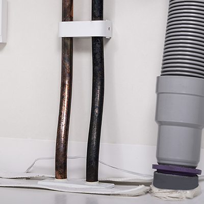 Vattendetektor under diskbänk